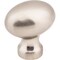 Jeffrey Alexander 1-3/16" Overall Length Satin Nickel Football Bordeaux Cabinet Knob 3990-SN - alternate 1